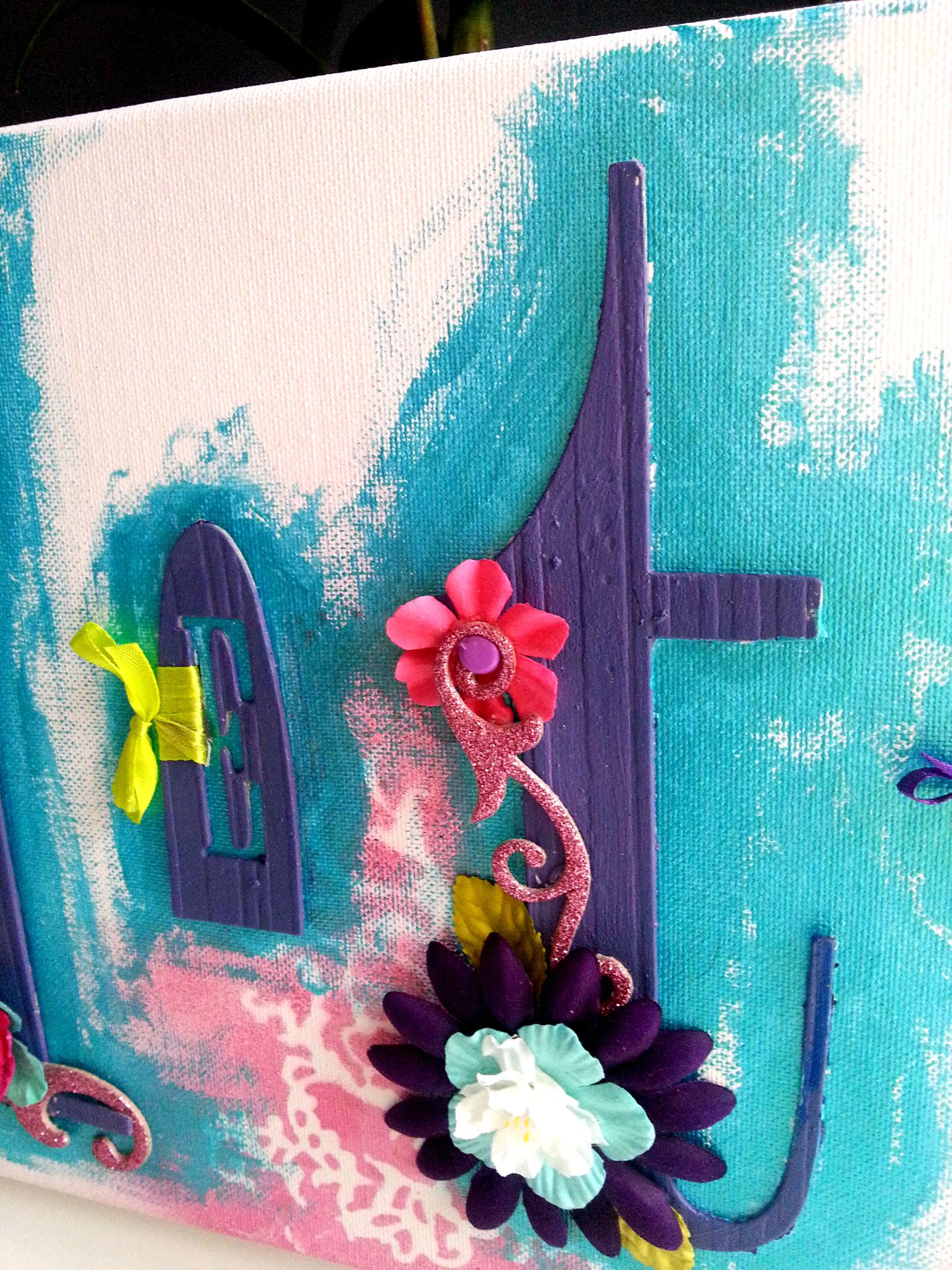 Un petit tableau pour violette juju, scrap, etc....