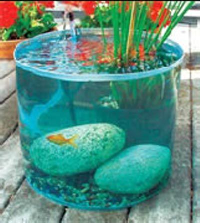 Mini bassin pour mini espace ! mon jardin aquatique Bassin décor Jardin
