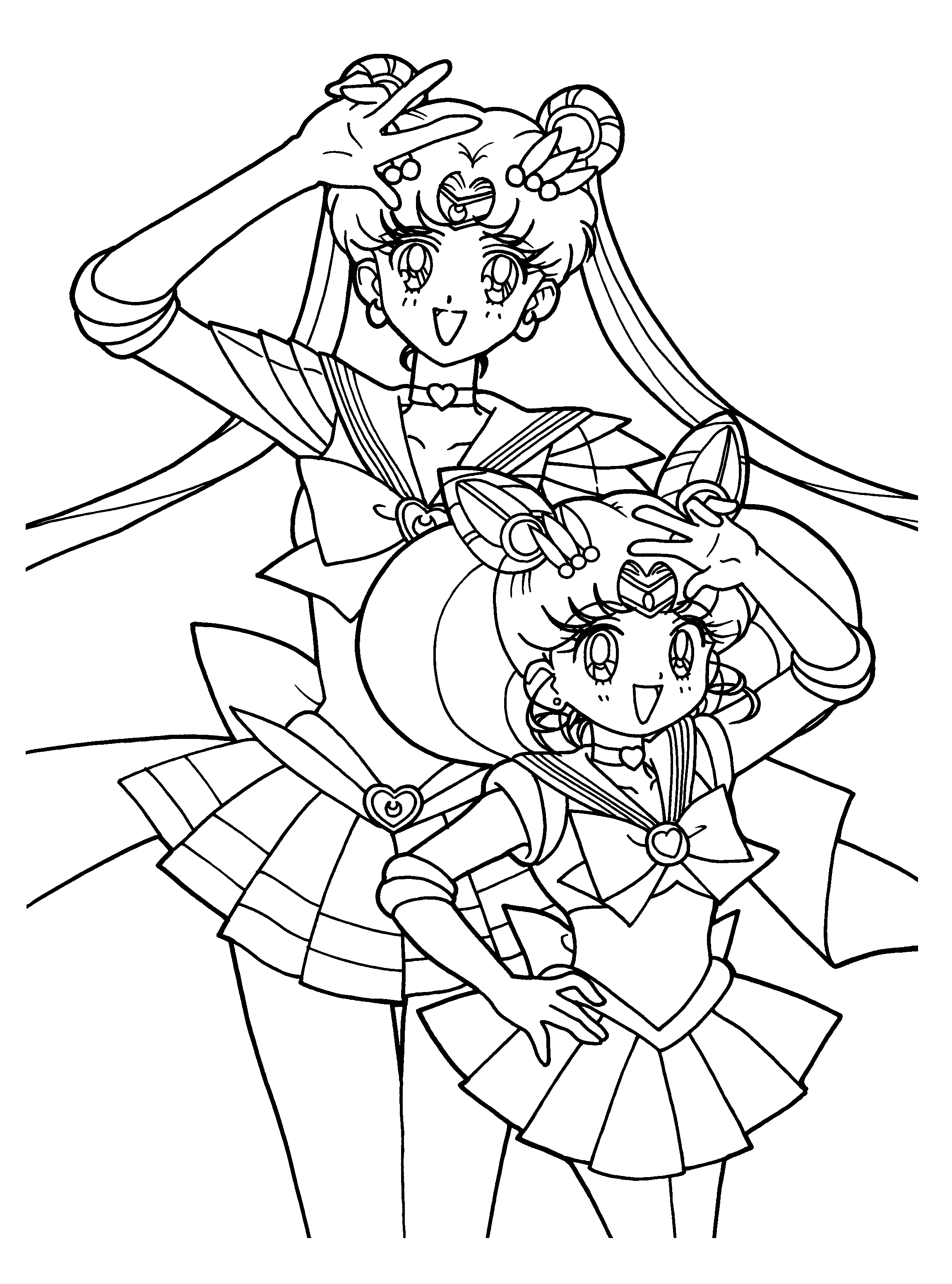 Coloriage Princesse Sailor Moon