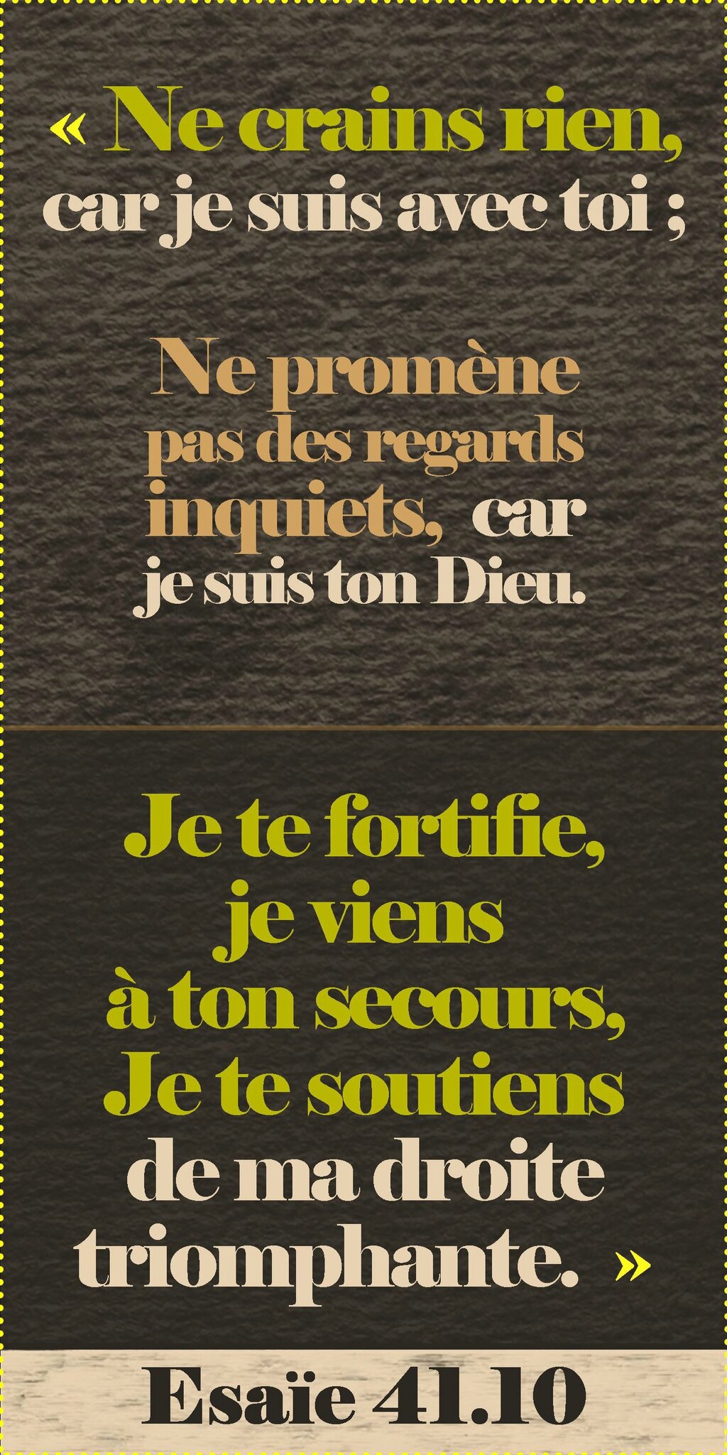 Je N'espère Rien Je Ne Crains Rien Je Suis Libre Ne crains rien, car l’Éternel est ton Dieu - Enfants du Paradis