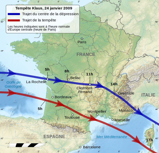 Photo-carte-trajet-tempete-Klaus-Landes