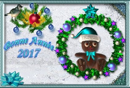 022-carte-bonne- annee-2017-givre- nounours-oiseau couronne-Noel