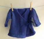 brassière cachemire bleue