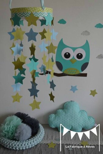 Linge de lit bébé, articles textile et décoration chambre enfant ... Chambre turquoise et taupe