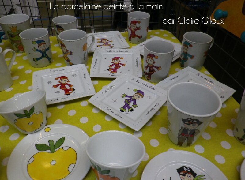 Créations peintes sur porcelaine Les meubles et objets peints de Claire