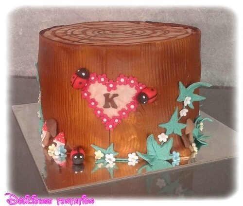 gateau tronc d'arbre 22