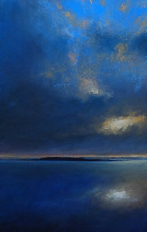 horizon elevation 45 janv 2016, pastel 32 x 48 cm
