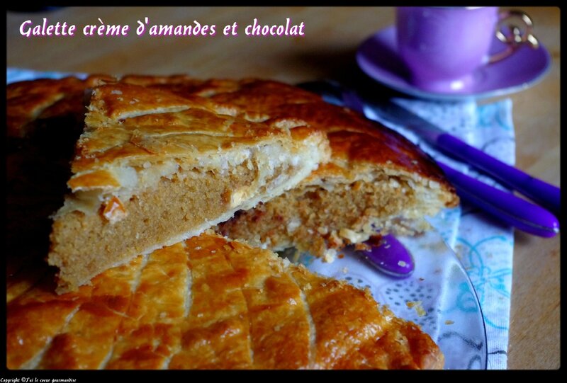 galette crème d'amandes et chocolat
