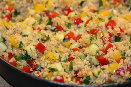 Boulgour à la courgette et aux poivrons. Boulgour___la_courgette_et_aux_poivrons
