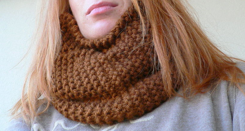 TRICOTER UN SNOOD AIGUILLE N8, Galerie Creation