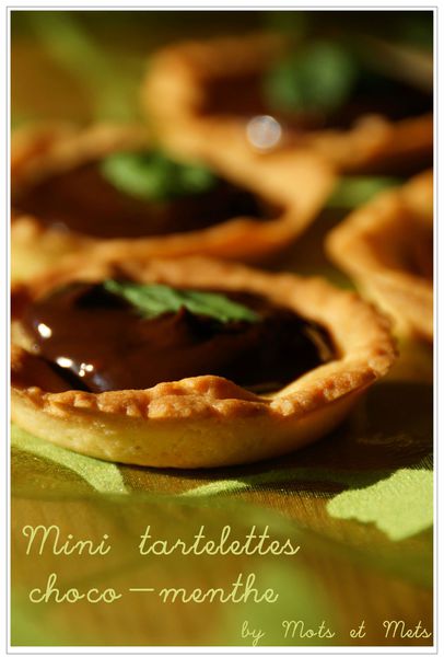 Mini tartelettes choco menthe 1
