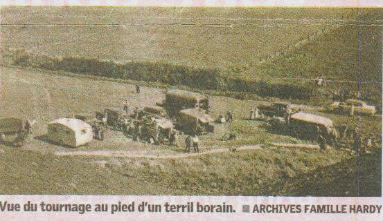 Tournage Kirk Douglas - Photo Studio Hardy - vue depuis terril