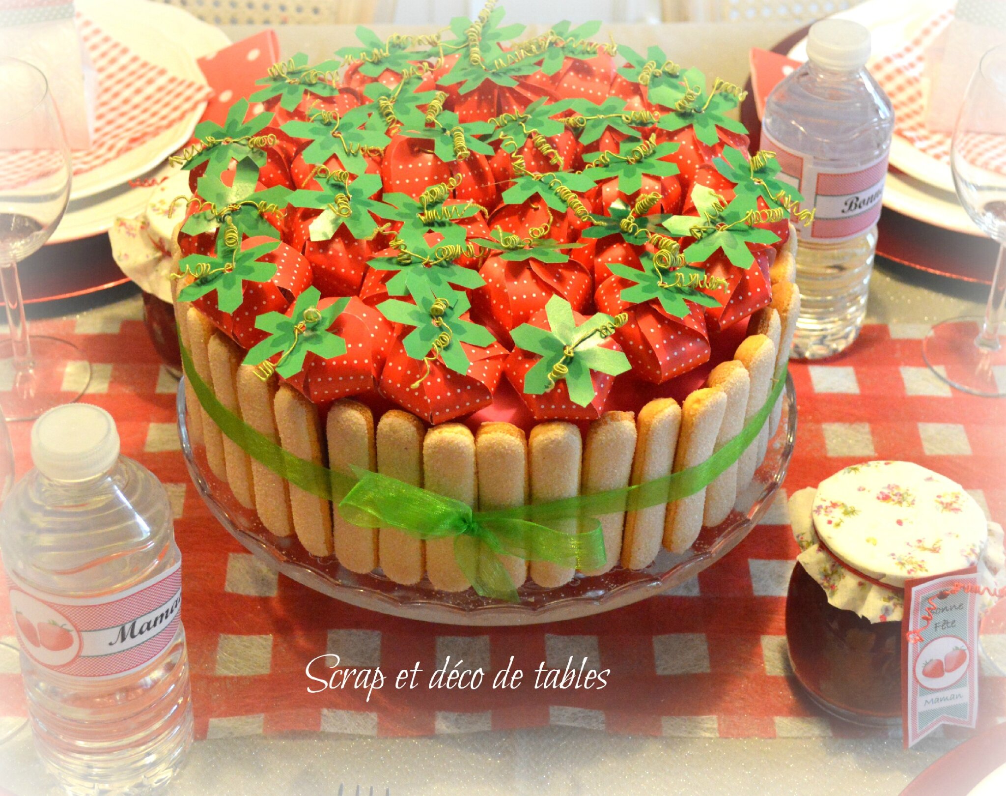 decoration gateau fraise