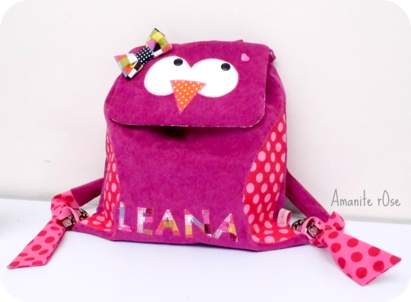 Sac à dos velours pour école maternelle Leana Sac à dos velours pour école maternelle Leana