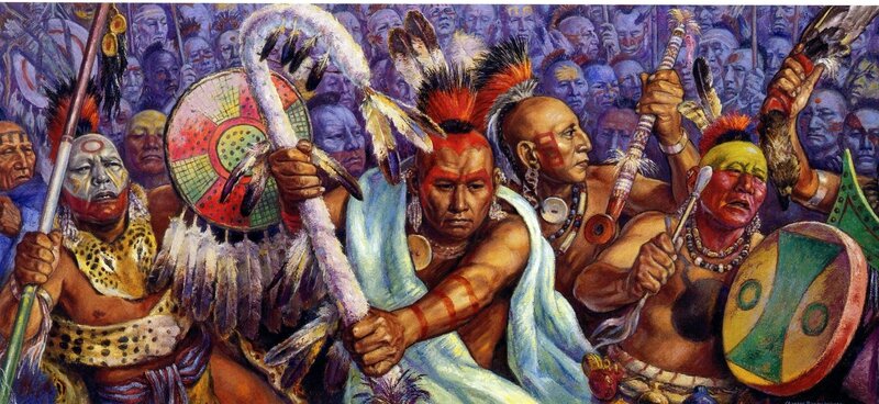 Osage_Dreams. huile/toile par Charles Banks Wilson