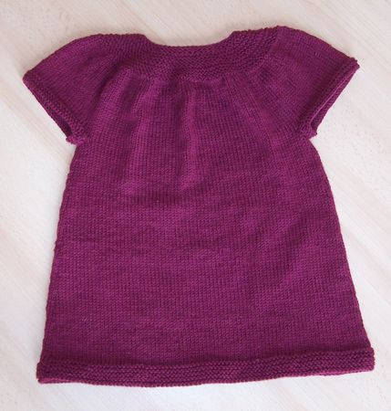 tricoter une tunique fillette