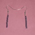 d) Swarovski - Boucles d'oreilles . Swarovski earrings