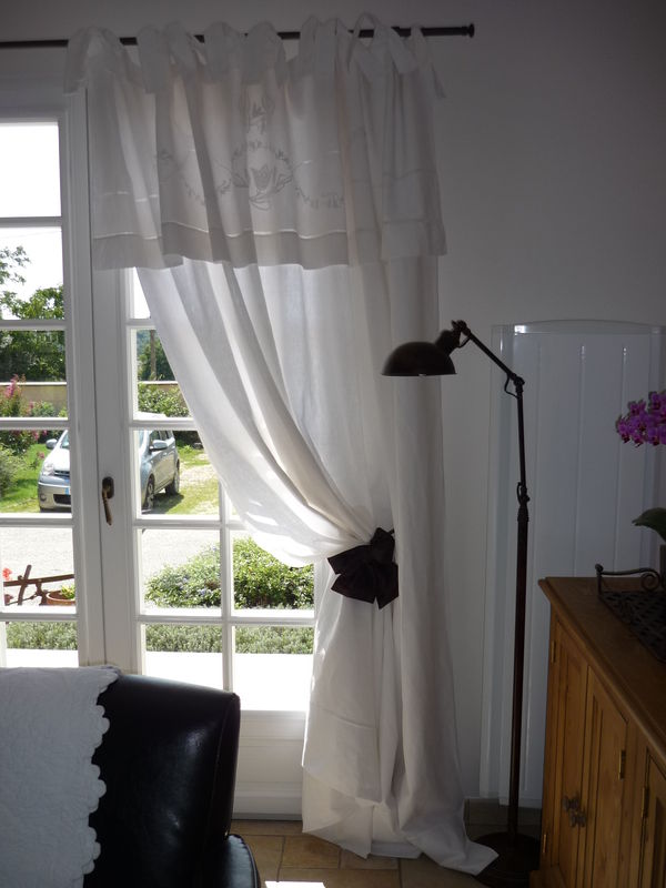 L'art de transformer un drap en rideau l'atelier de création lin ... Inspiration rideaux Couture