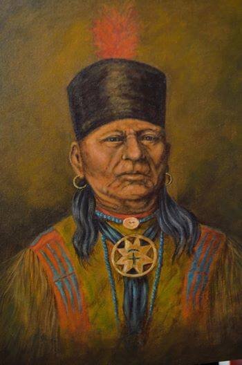 Chief Bacon Rind - acrylique sur toile par Henry Van Lœnen