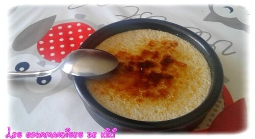 Crème brûlée à la pistache