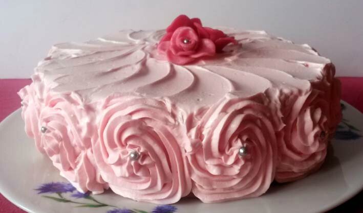 gâteau à l'eau de rose 4