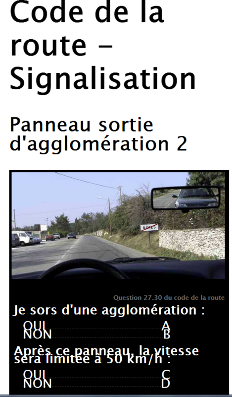 code de la route
