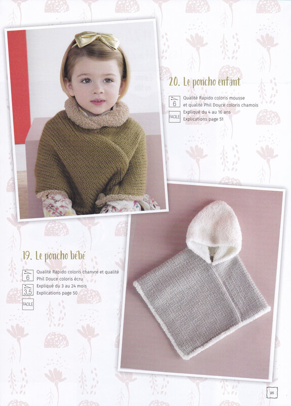 Gilet Enfant Jacquard Rapido Roses Et Ses Laines