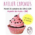 Ateliers vacances d'octobre