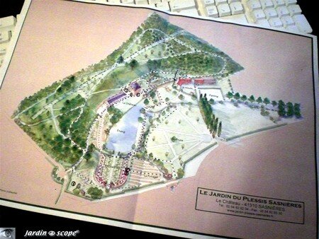 Plan du Jardin du Plessis Sasnières