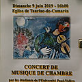 Tauriac de camarès : concert de musique de chambre 