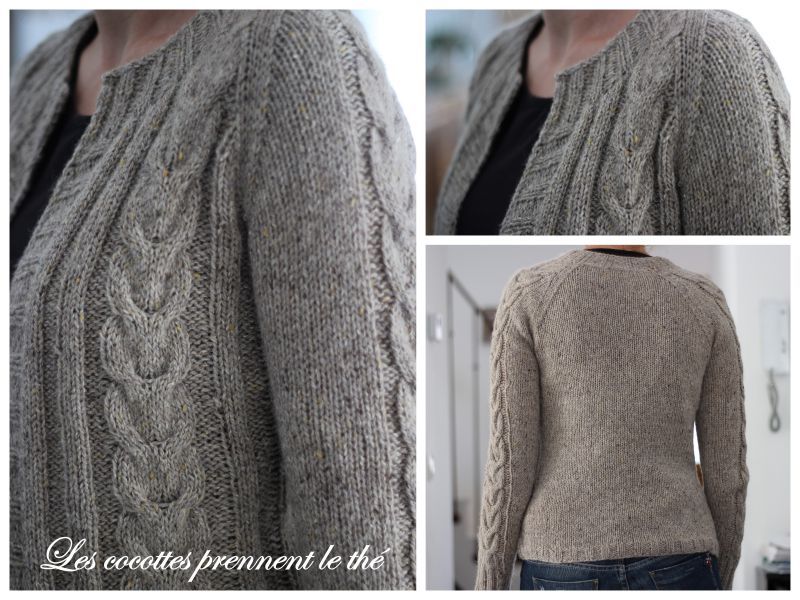 modèle gratuit tricot gilet femme grosse laine