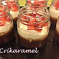 Verrines gourmandes aux deux chocolats version fraises 