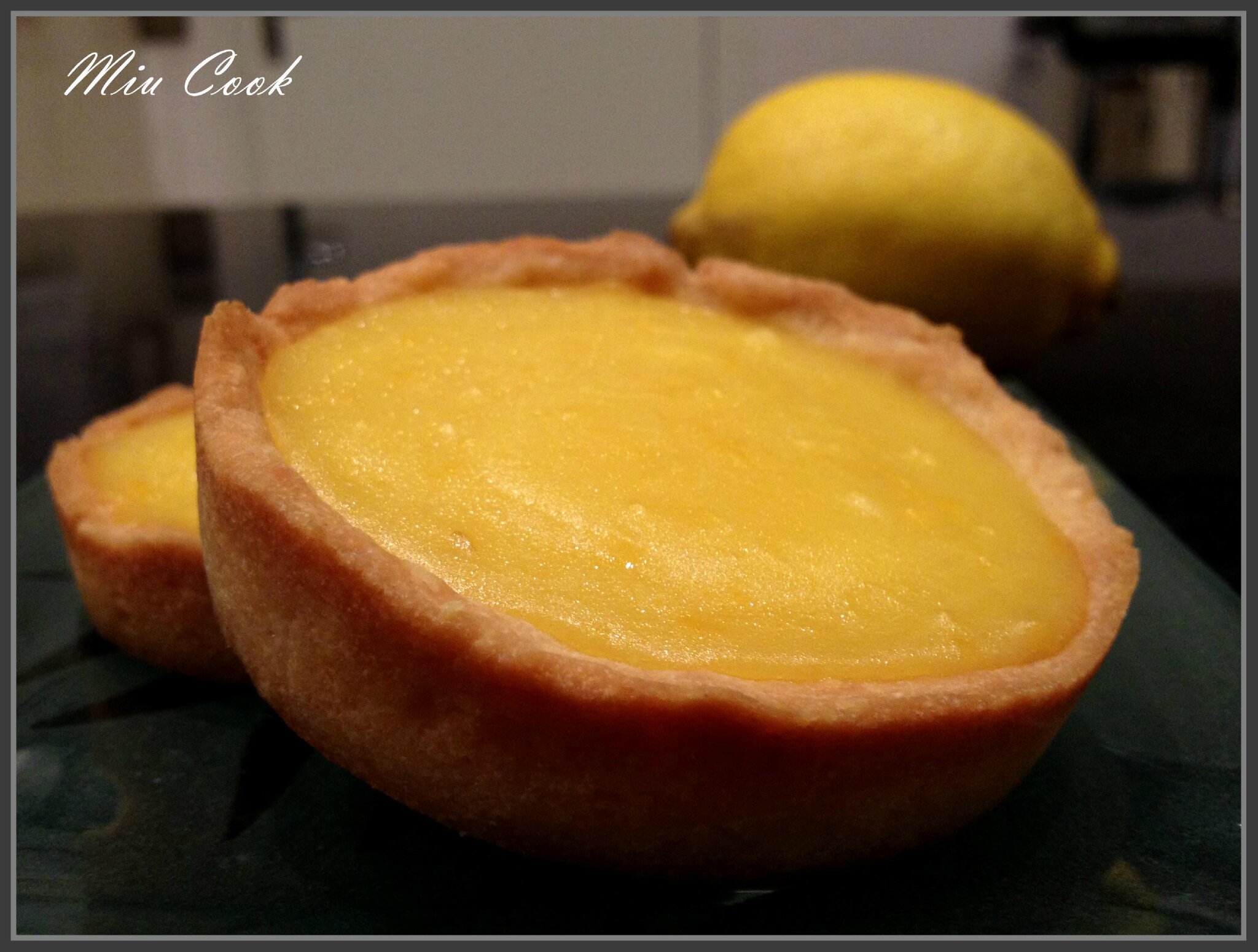 Tartelette au citron - Miu - cuisine et recettes