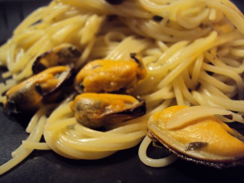 Recette de Spaghettis aux moules