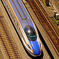 Shinkansen E7系 from Hokutopia tower 17F