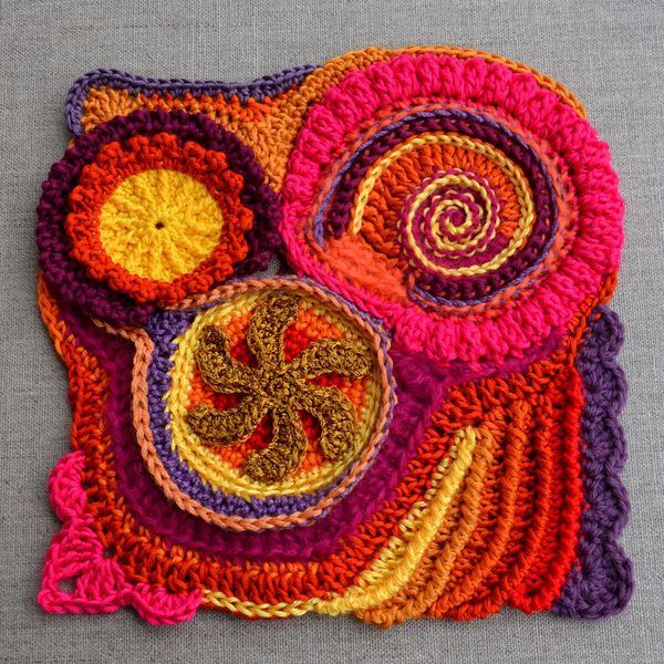spirale free crochet : 2 - Au fil de Mamita