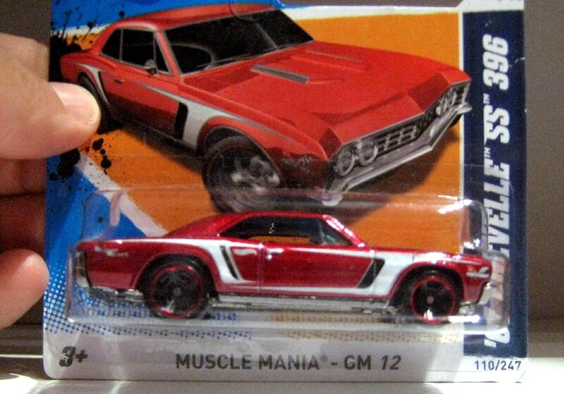 Chevrolet chevelle SS 396 de 1967 (2012)(Hotwheels)