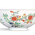 A famille-rose and underglaze-blue 'floral' bowl, seal mark and period of daoguang (1821-1850)