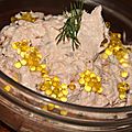 Rillettes de deux saumons, fromage frais, gingembre, herbes et citron