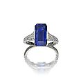 A sapphire and diamond ring, by hatik