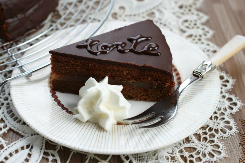 Sachertorte Recette Du Plus Celebre Gateau Au Chocolat Autrichien Rose Cook