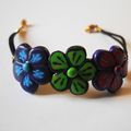 Ch'tites Fleurs Bleu/Vert