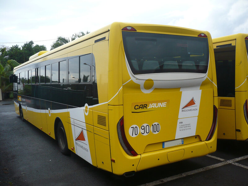 IVECO Crossway Low Entry autobus Car Jaune 2015 Sainte Anne (2)