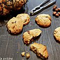 Cookies aux raisins, noisettes et dulcey