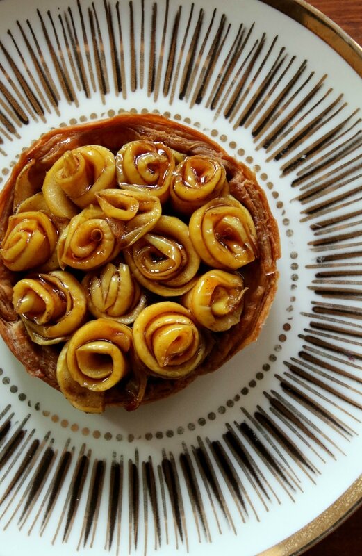 tarte pommes bouquet de roses4