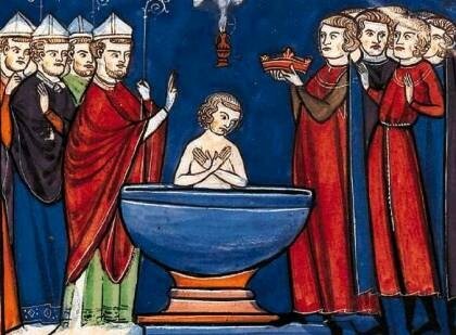 le baptême de Clovis, selon Grégoire de Tours