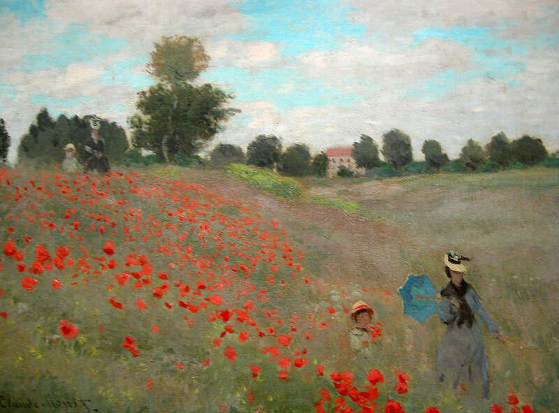 Paris Musee D'Orsay Claude Monet 1873 Poppies at Argenteuil