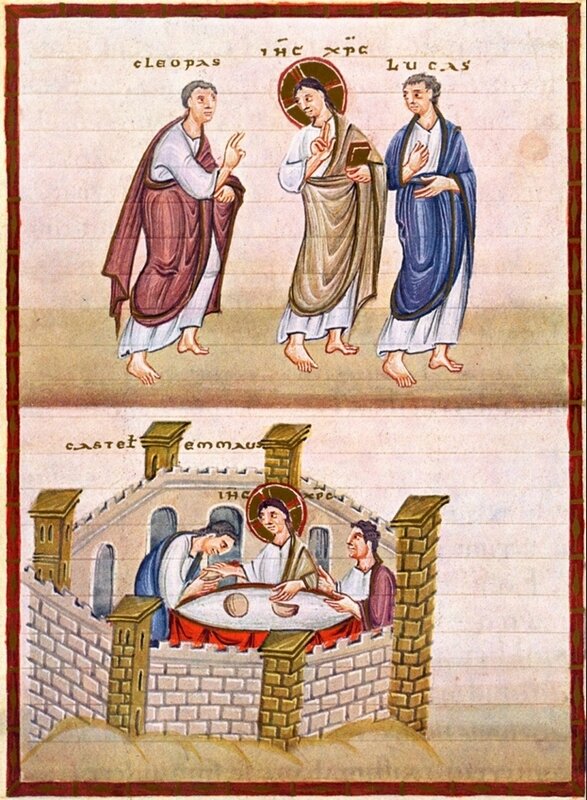 disciples d'Emmaüs, codex Egbert
