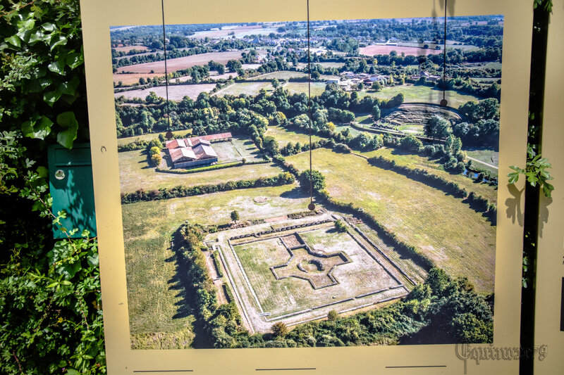 Plan général des ruines romaines d'Herbord (Site gallo-romain de Sanxay)