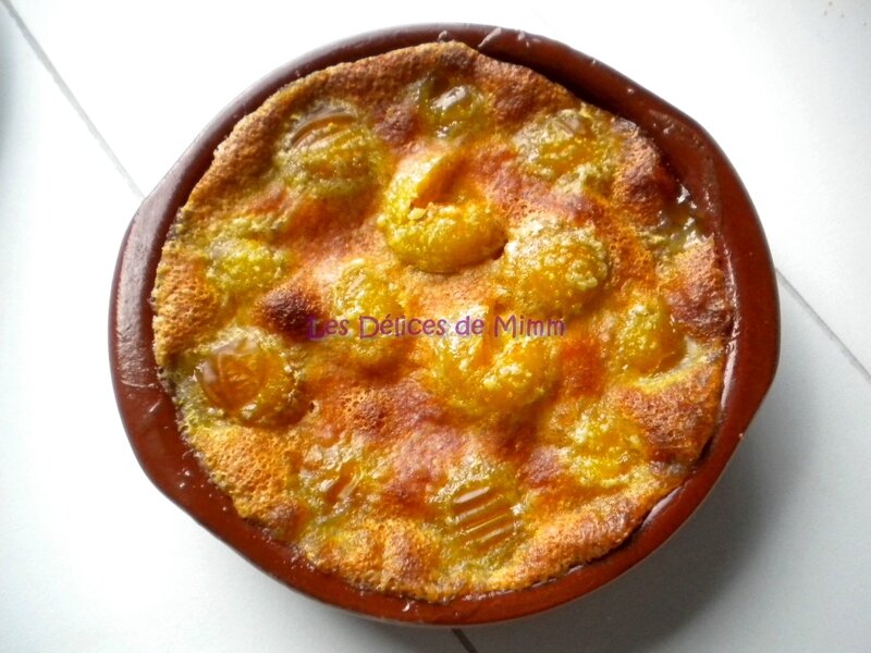 Clafoutis aux mirabelles (sans gluten)